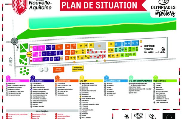 Plan de situation des espaces