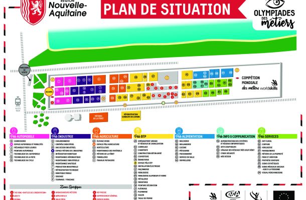 Plan de situation des espaces